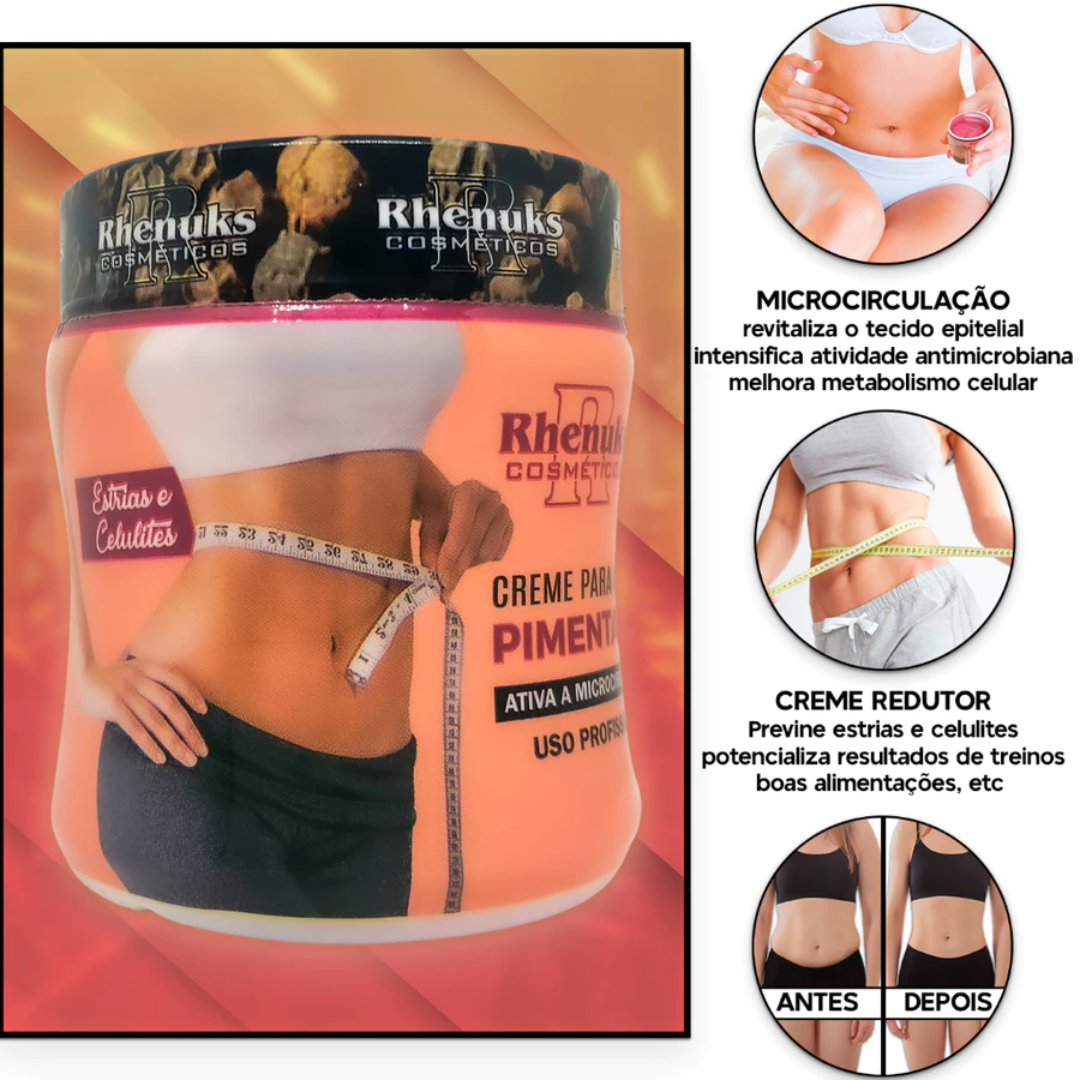 Kit 4 Cremes massageador | Gel Pimenta Negra