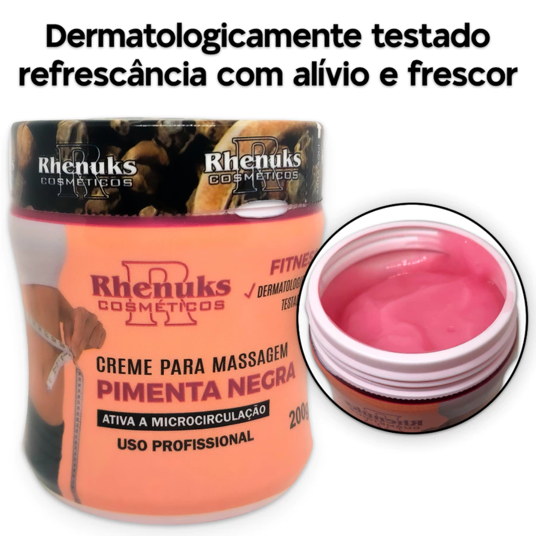 Kit 4 Cremes massageador | Gel Pimenta Negra