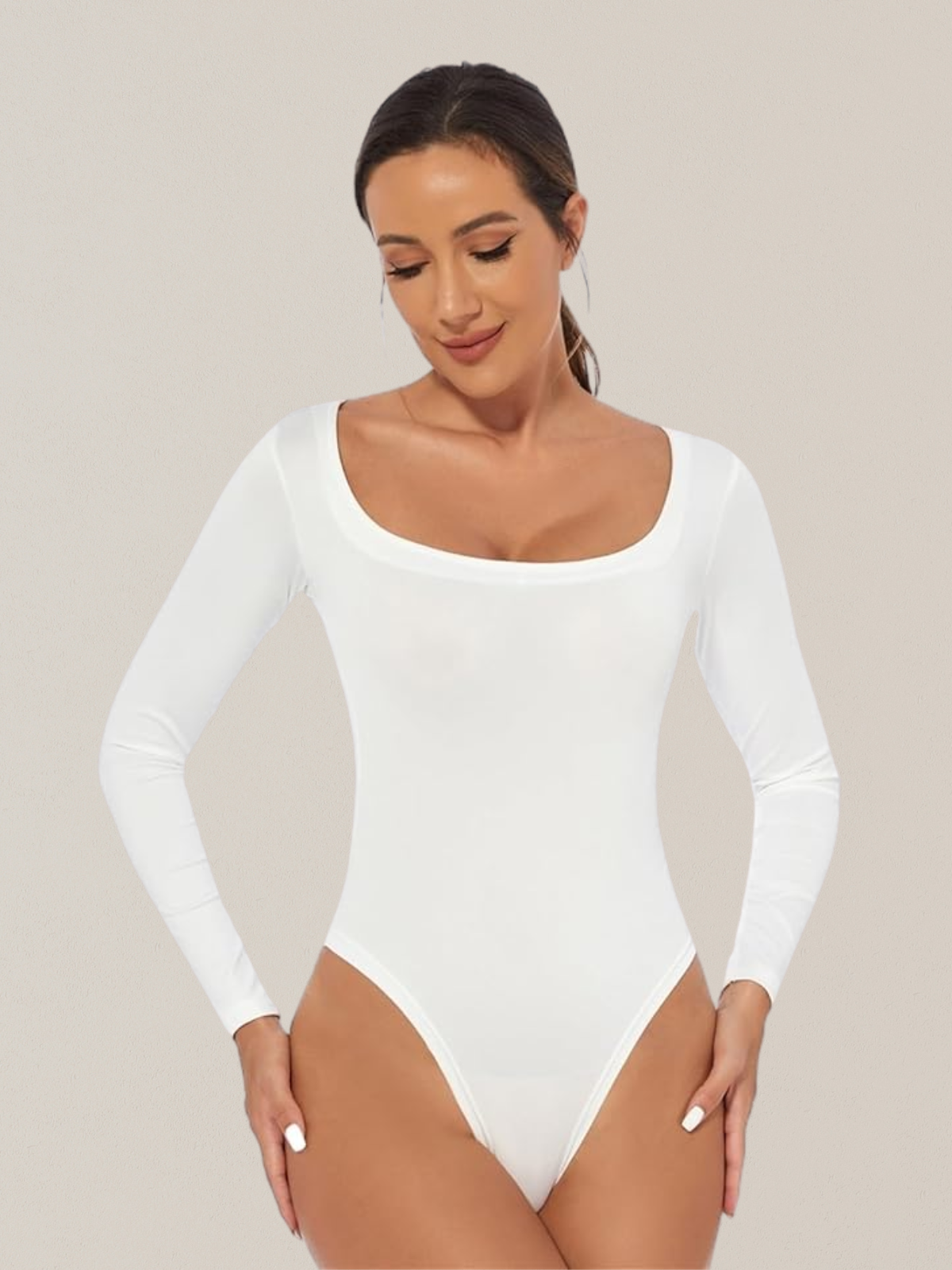 Body Modelador Suit Shape Slim Manga Longa