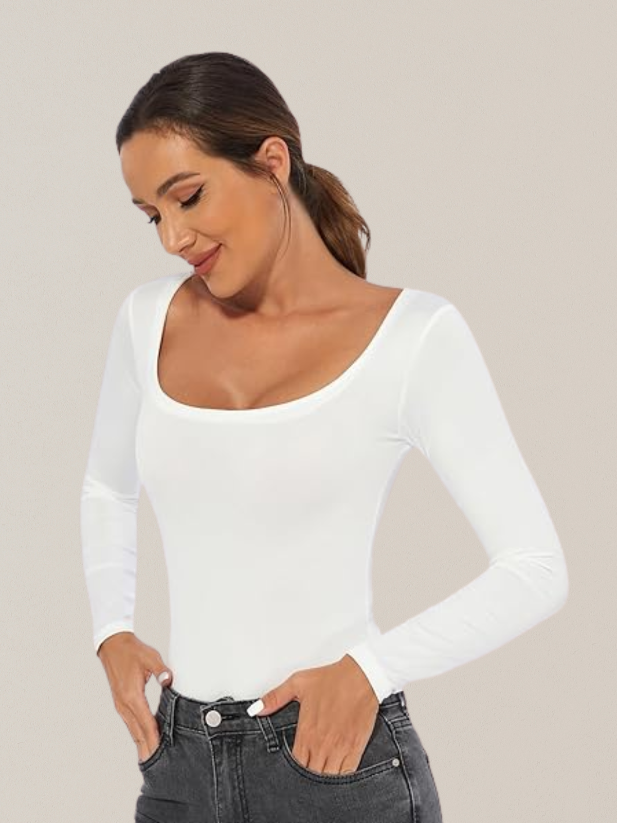 Body Modelador Suit Shape Slim Manga Longa